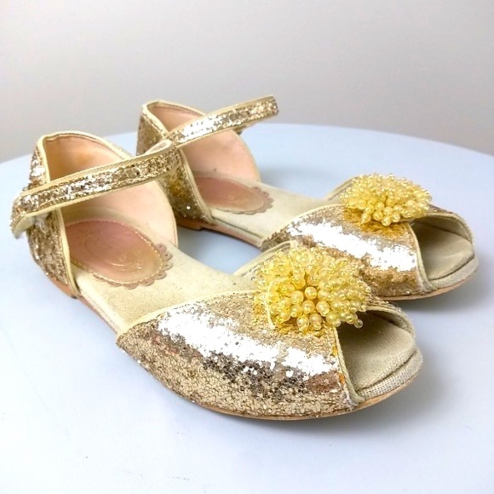Joyfolie Rayme Gold shoes Size 6 Toddler Baby - Picture 1 of 10